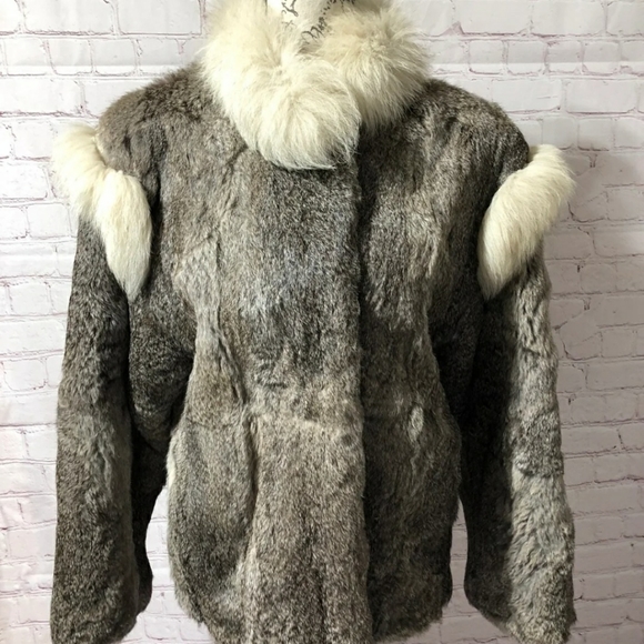 Mademoiselle Jackets & Blazers - Medium Mademoiselle Rabbit Fur Coat.